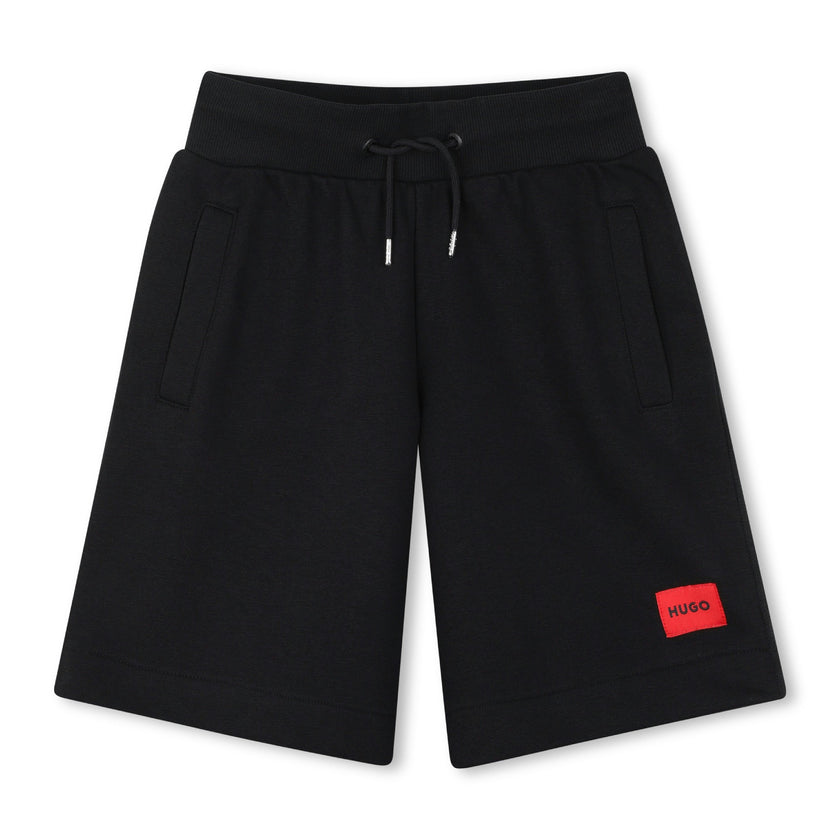 Boys Black Logo Shorts