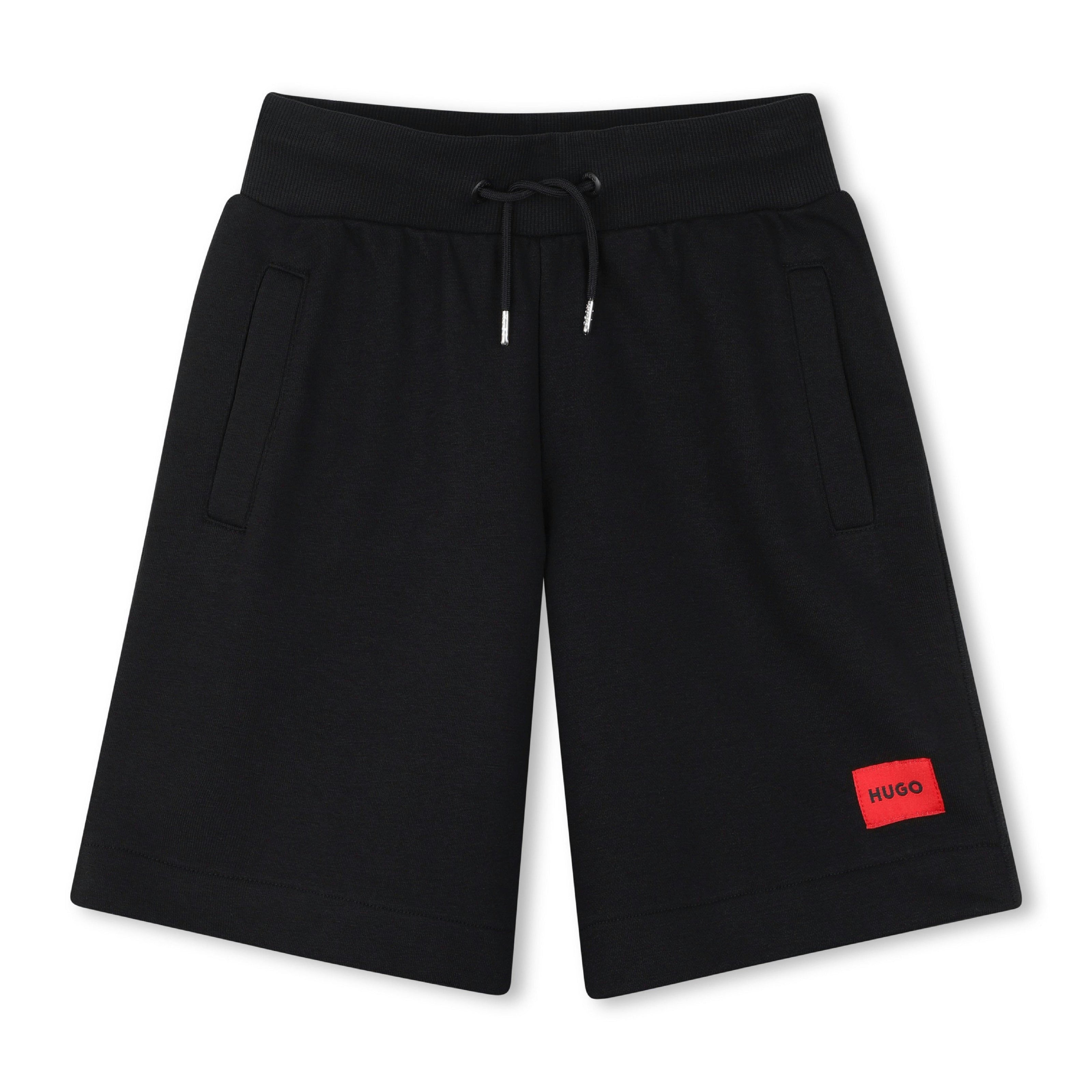 Boys Black Logo Shorts