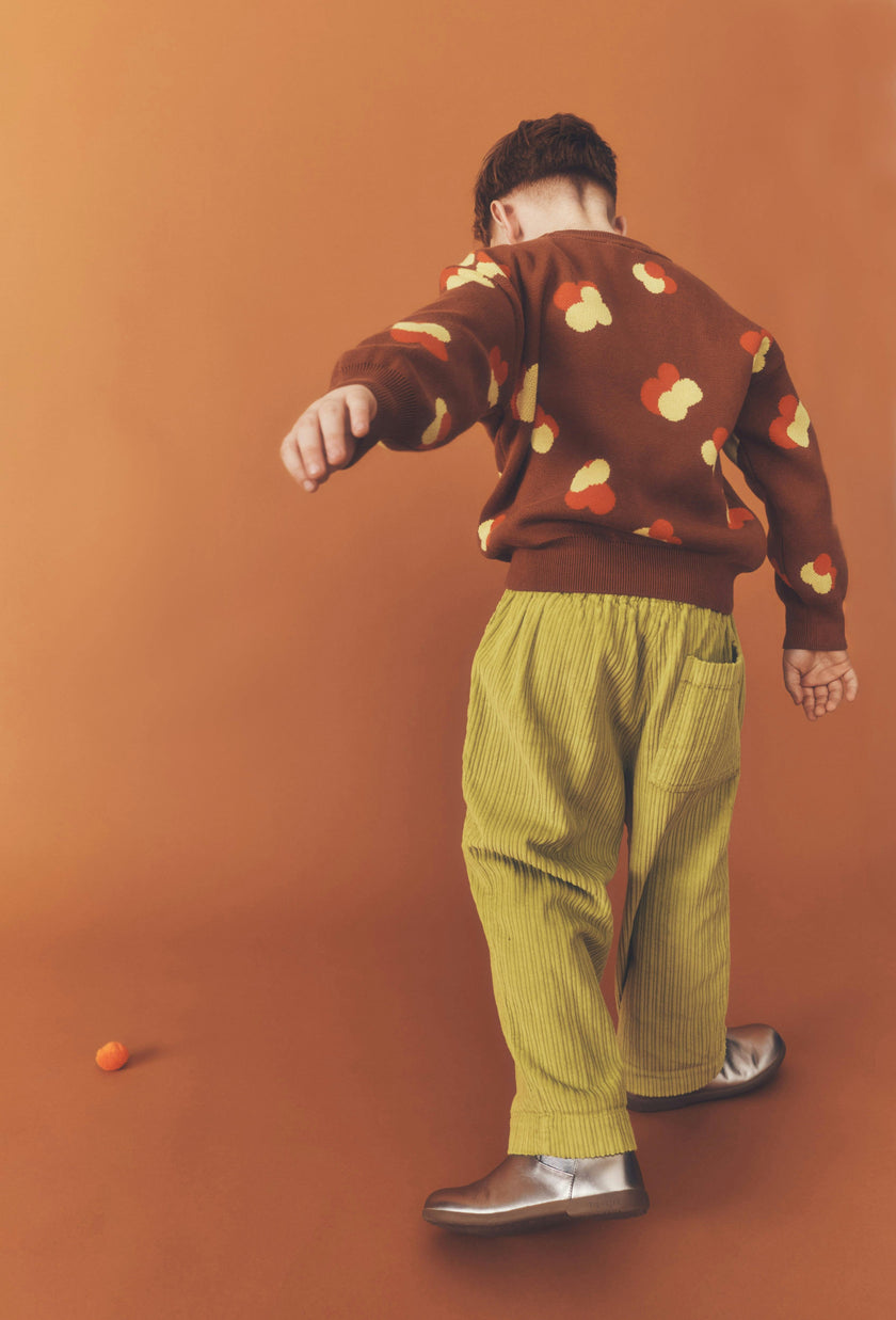 Kids Ever Acid Green Cord Trousers