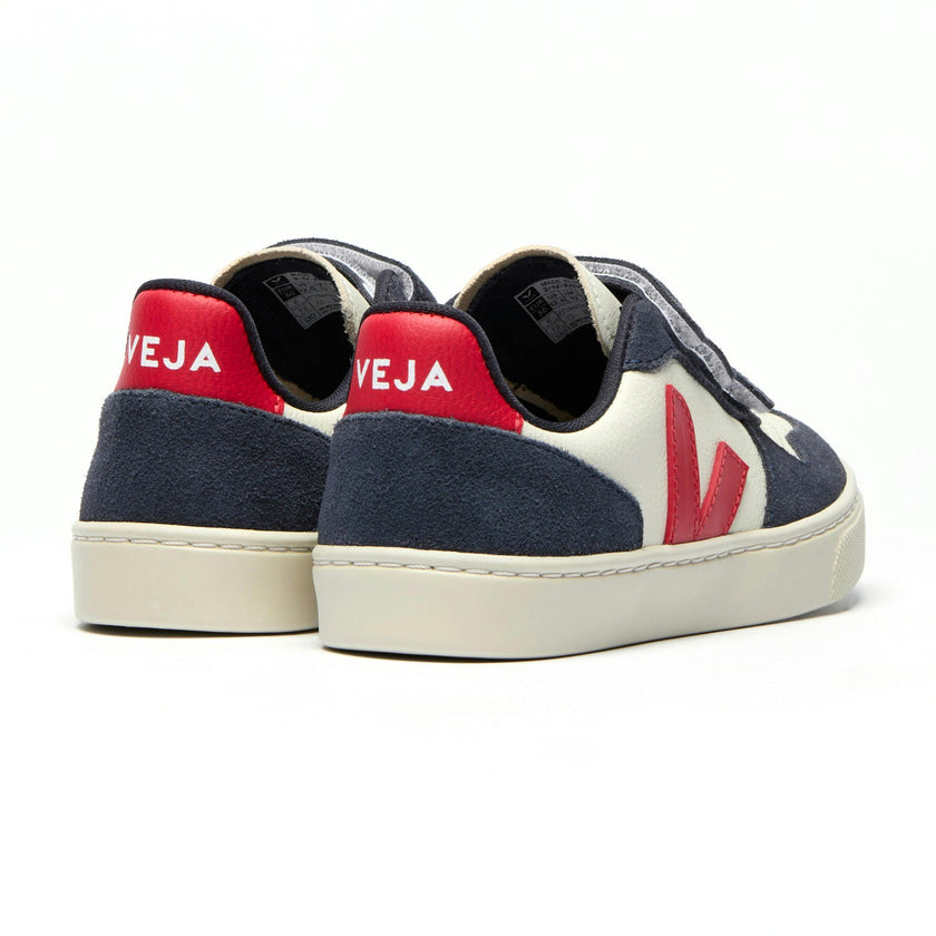 VEJA V-10 Chromefree Leather Sneakers - Nautical