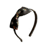 Liberty of London Bow Headband, Brown Floral