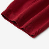 Red Knit Long Stocking Cap