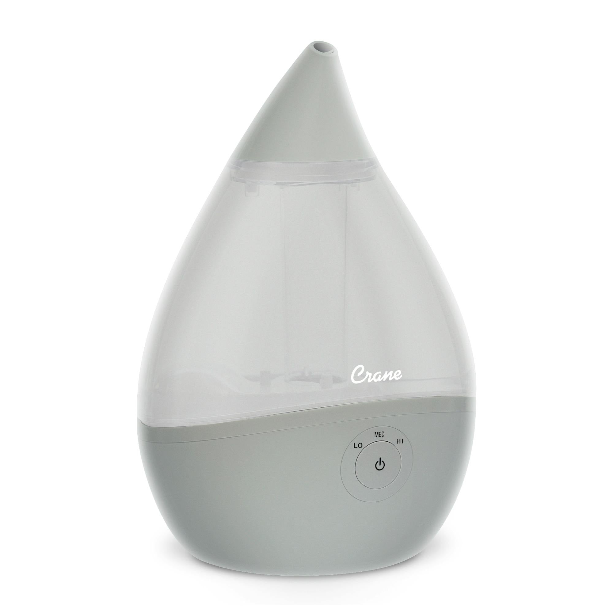 Crane .5 Gallon Drop 2.0 Cool Mist Humidifier for Nursery, With Night Light, Sound Machine