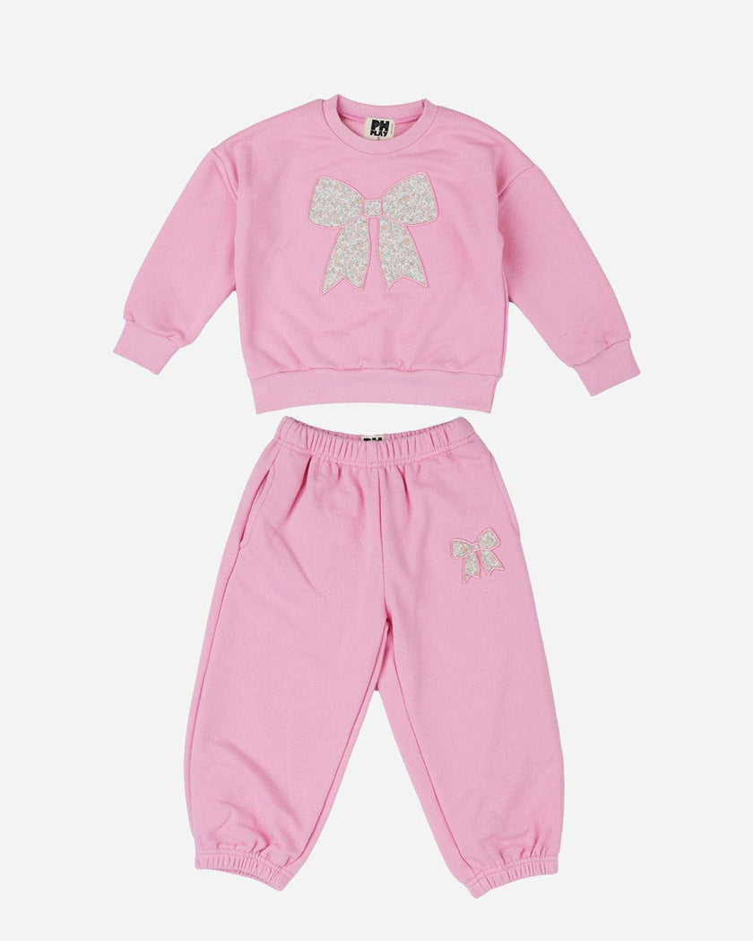 Karina Bow Sweatshirt Set