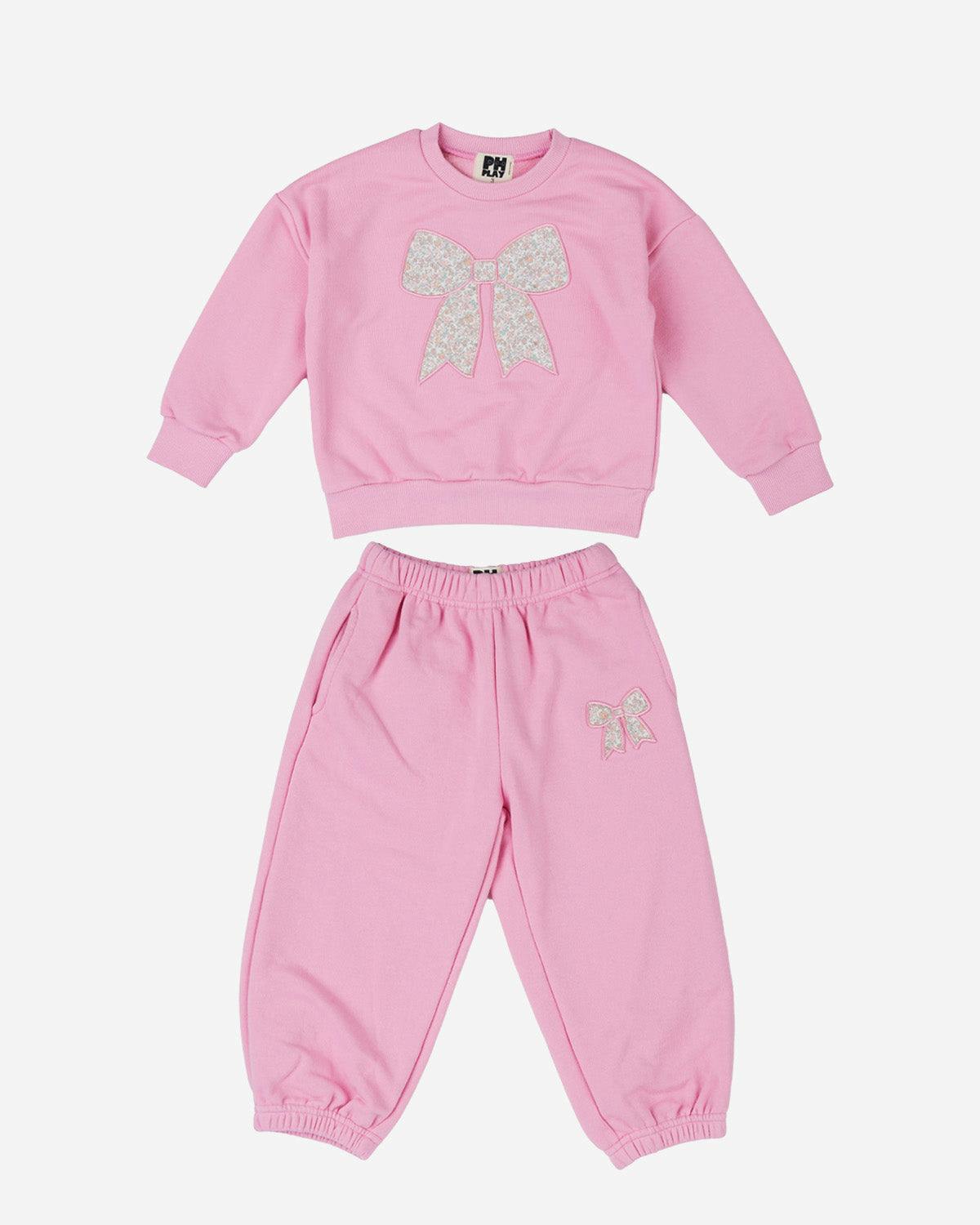 Karina Bow Sweatshirt Set