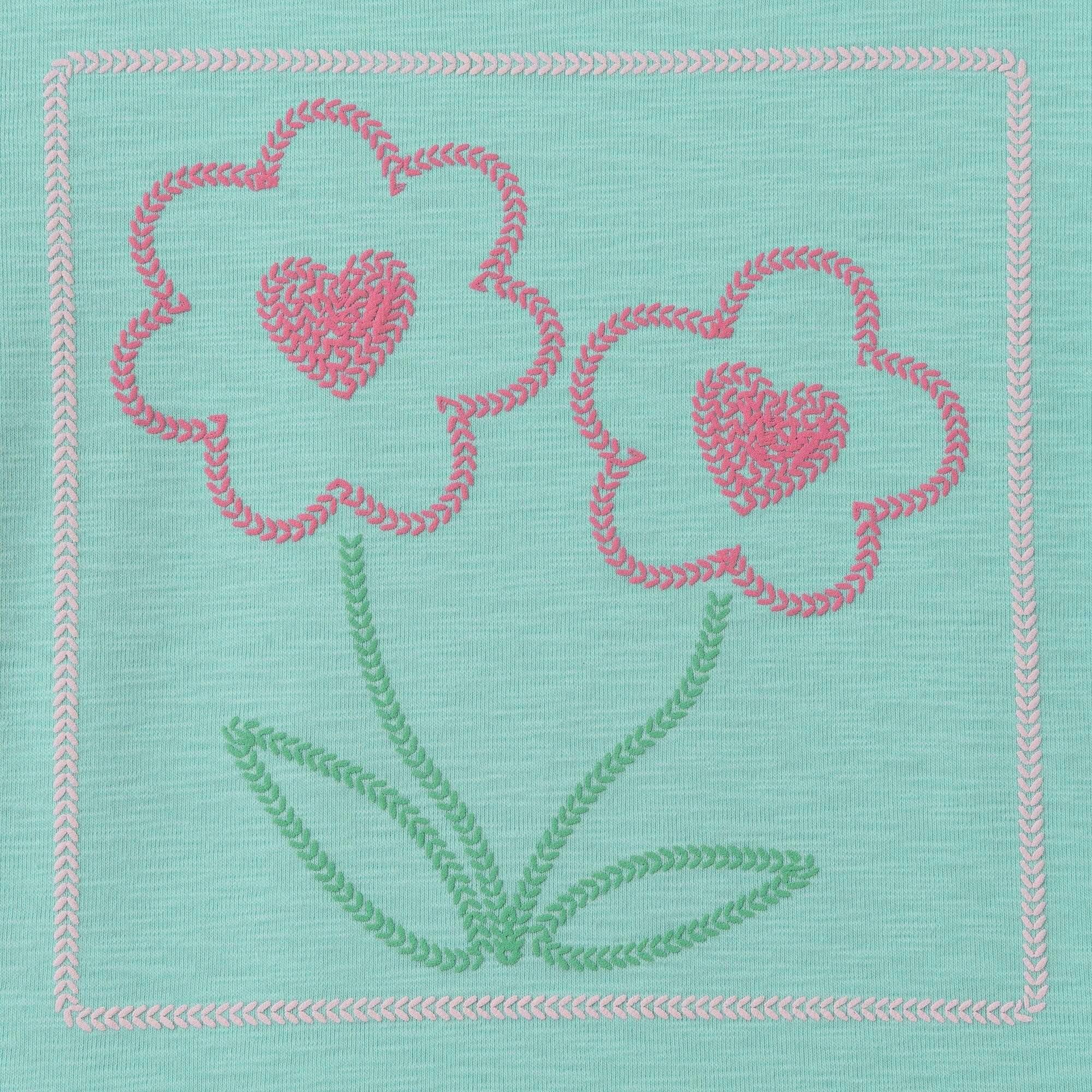 Girls Emroidered Tee | Sparkle Bloom
