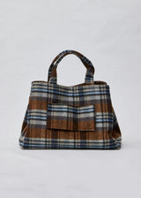 Plaid Airplane Tote