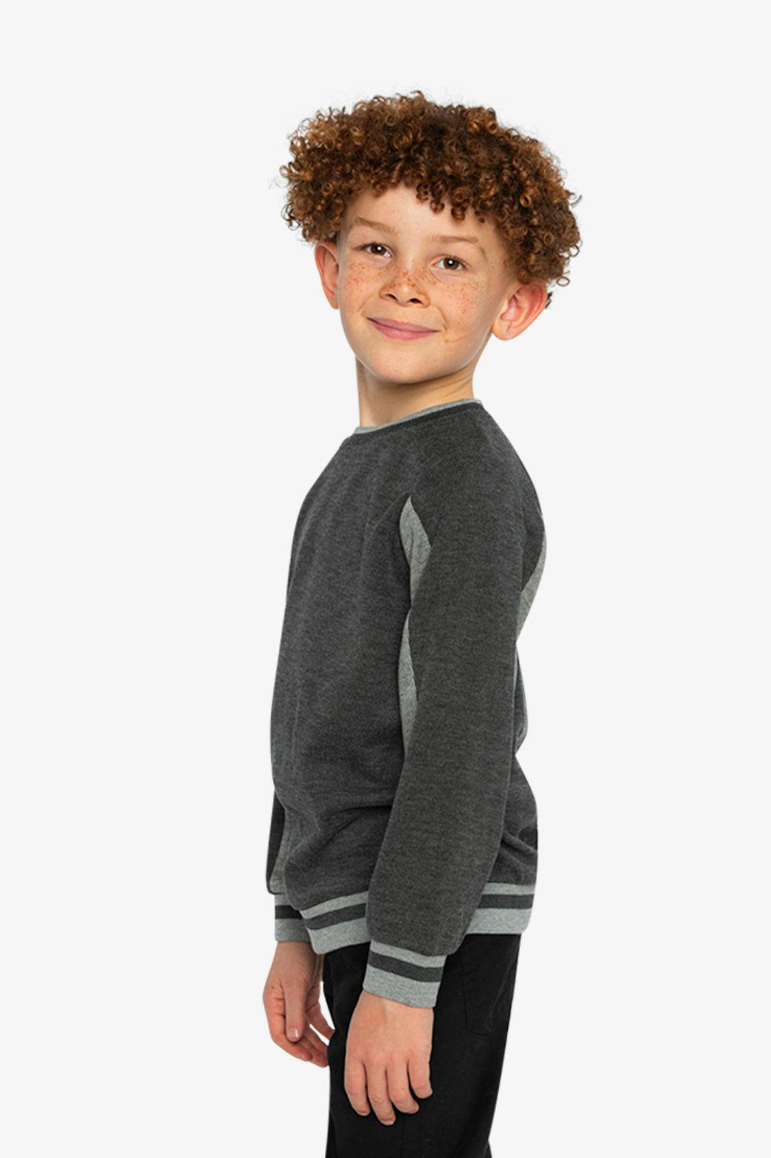 Flat Back Rib Sweatshirt Grey