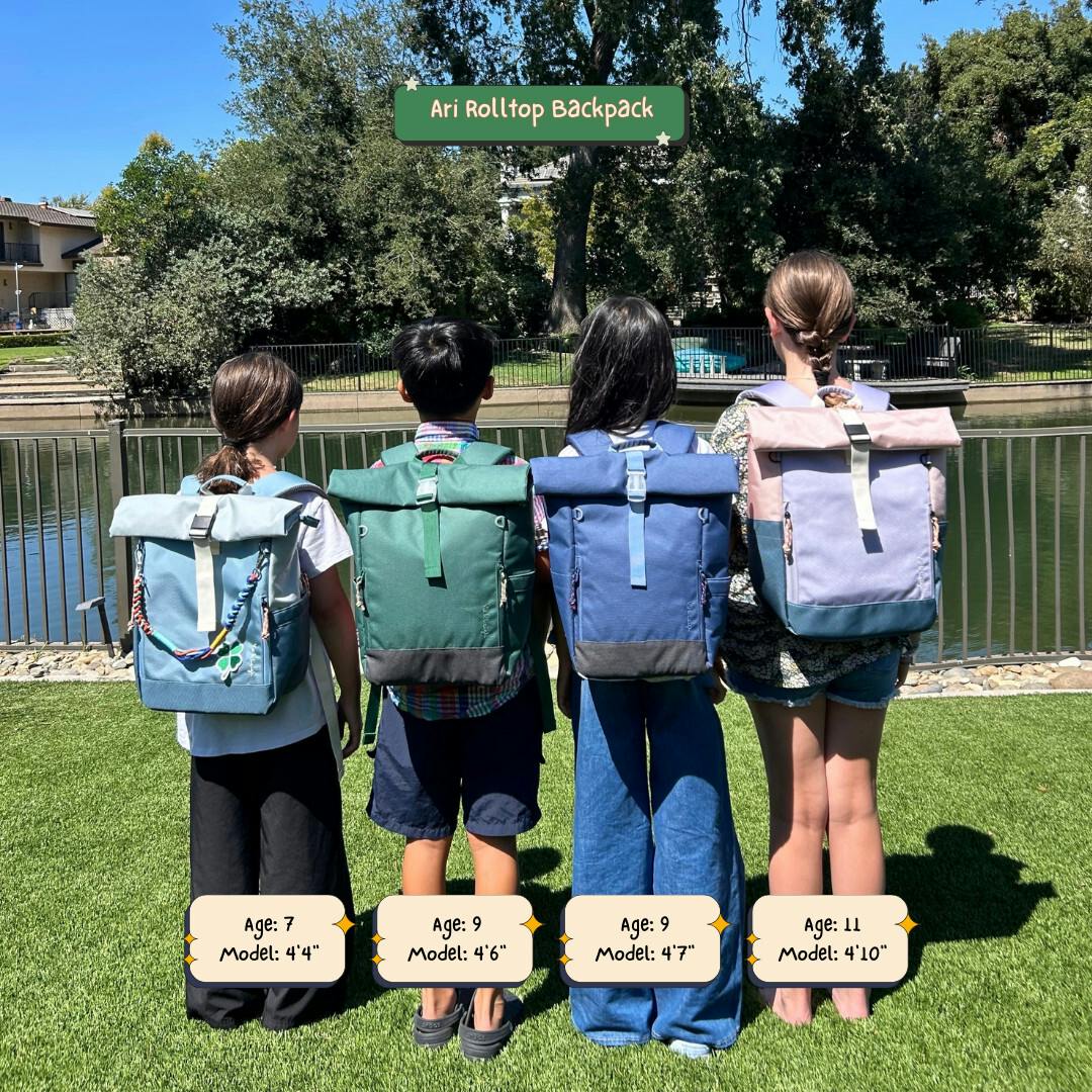 Ari Rolltop Backpack Set | Sticker Patch