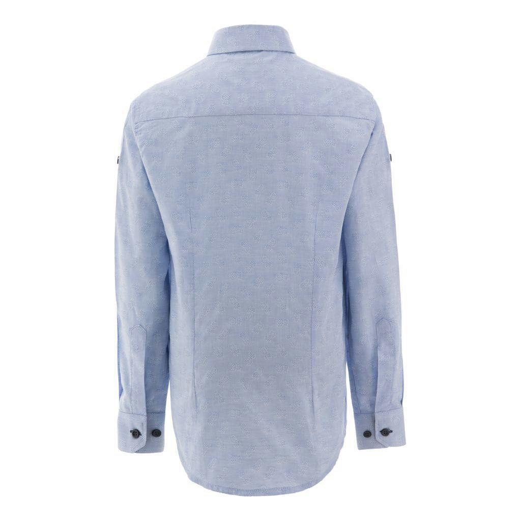 Blue Pineapple Dress Shirt