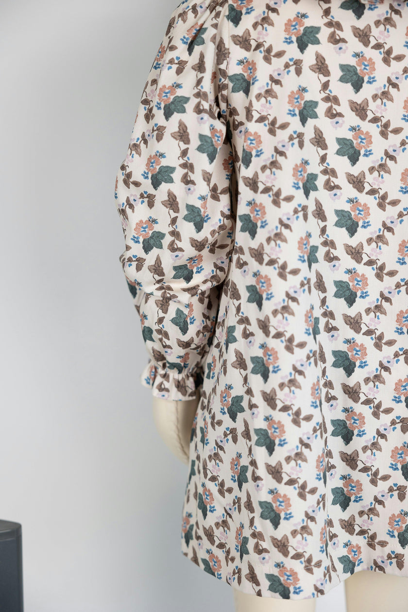 Molly Anne Dress in Woodland Floral in Cream