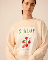 Adults Organic Weekend Sweatshirt in Peach