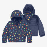 Kids Sesame Street reversible fleece puffer jacket
