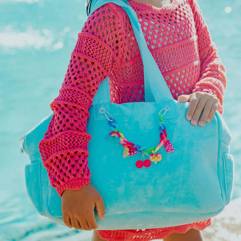 Blue Crush Velour Tote