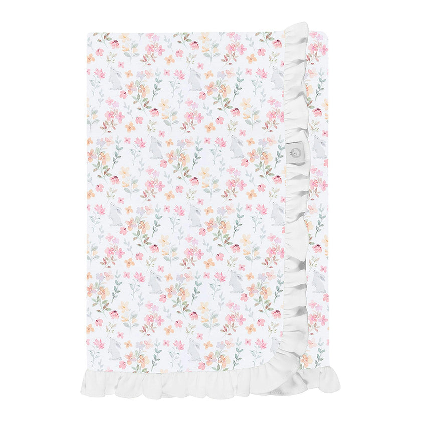 Winter Flowers Pima Cotton Baby Blanket