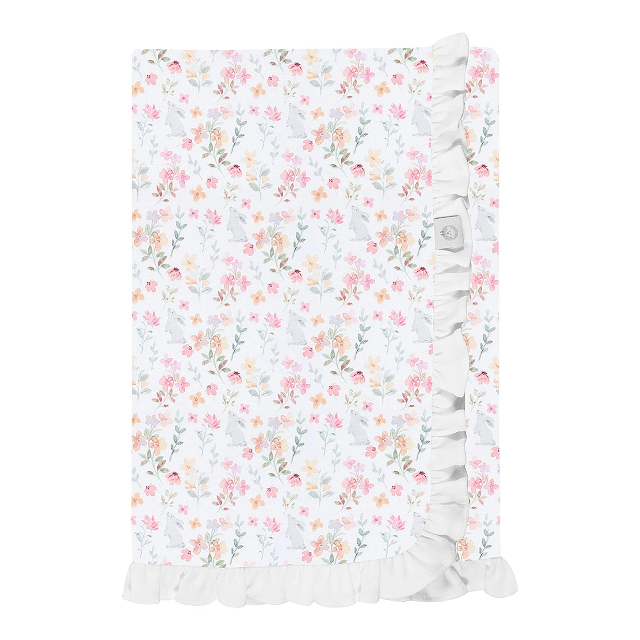 Winter Flowers Pima Cotton Baby Blanket