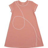 Spiral Stitch Short Sleeve Dress