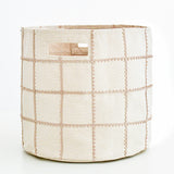Handmade Canvas Storage Basket Lace