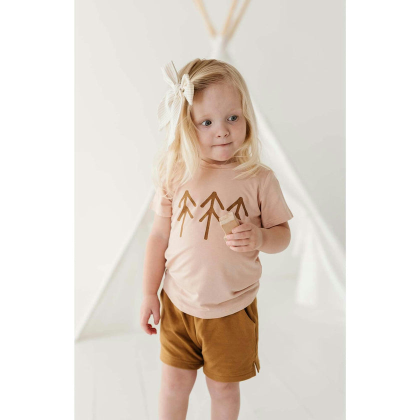 Girl's Short Sleeve Tee American Mini