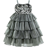 Layered Tulle Sequin Sleeveless Dress