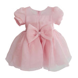 Pink Brixton Puff-Sleeve Party Dress