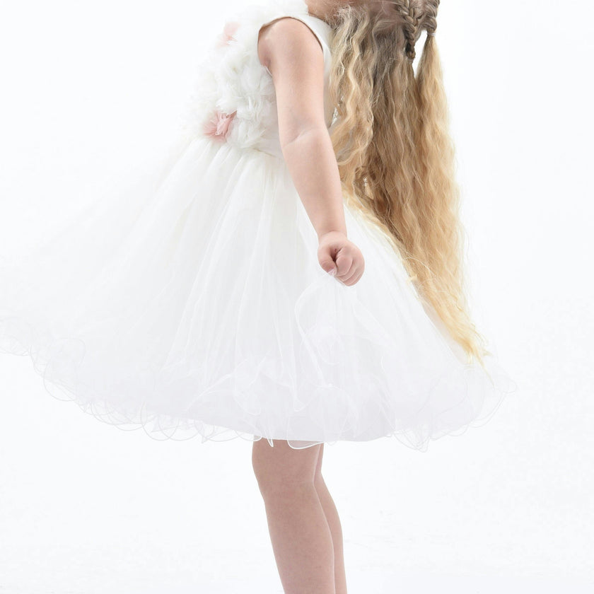White Cambriana Floral Dress
