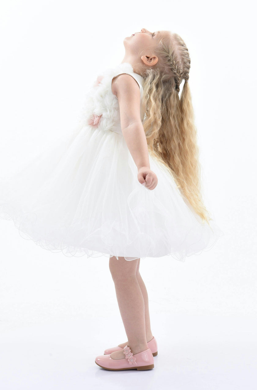 White Cambriana Floral Dress