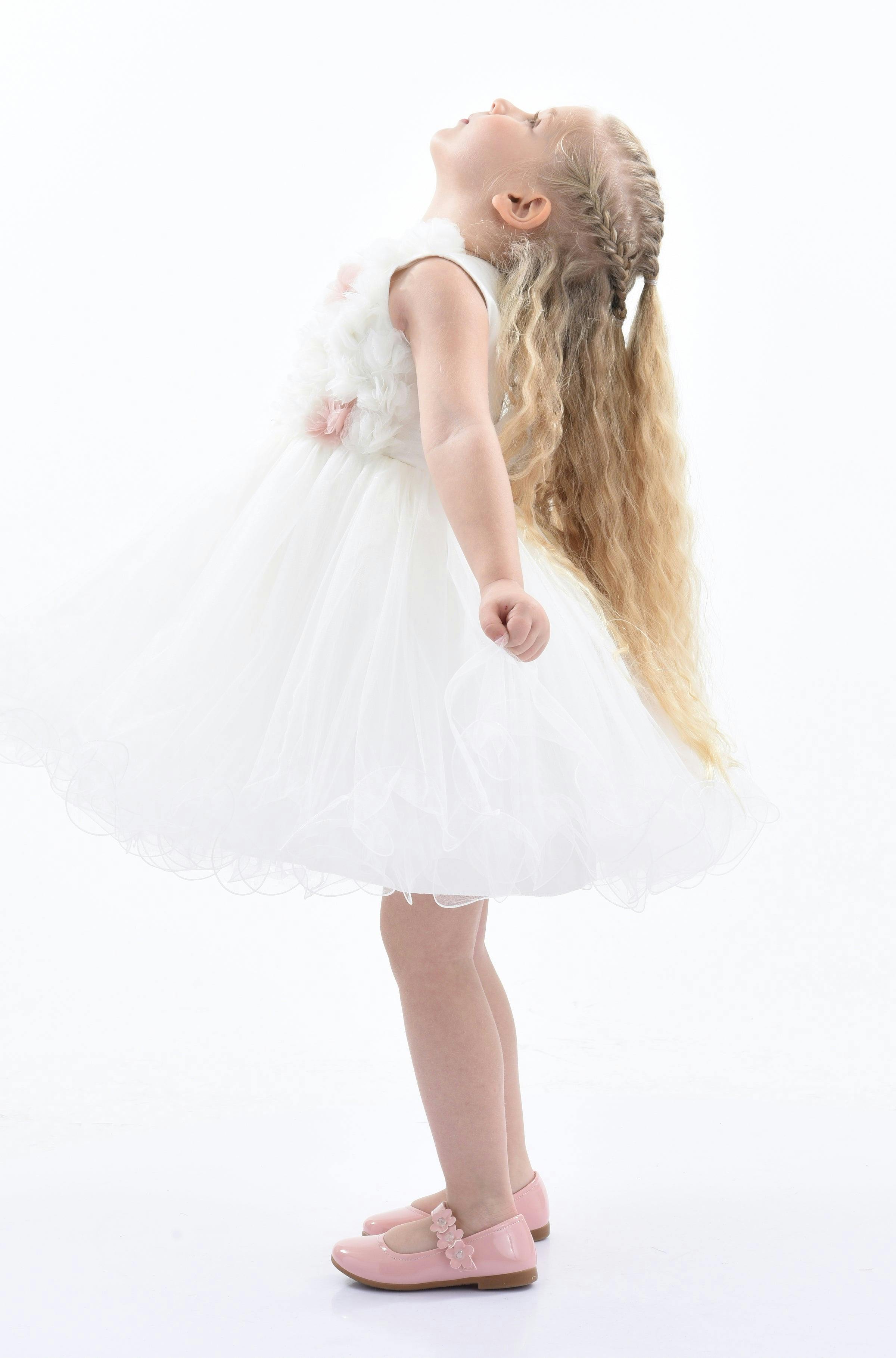 White Cambriana Floral Dress
