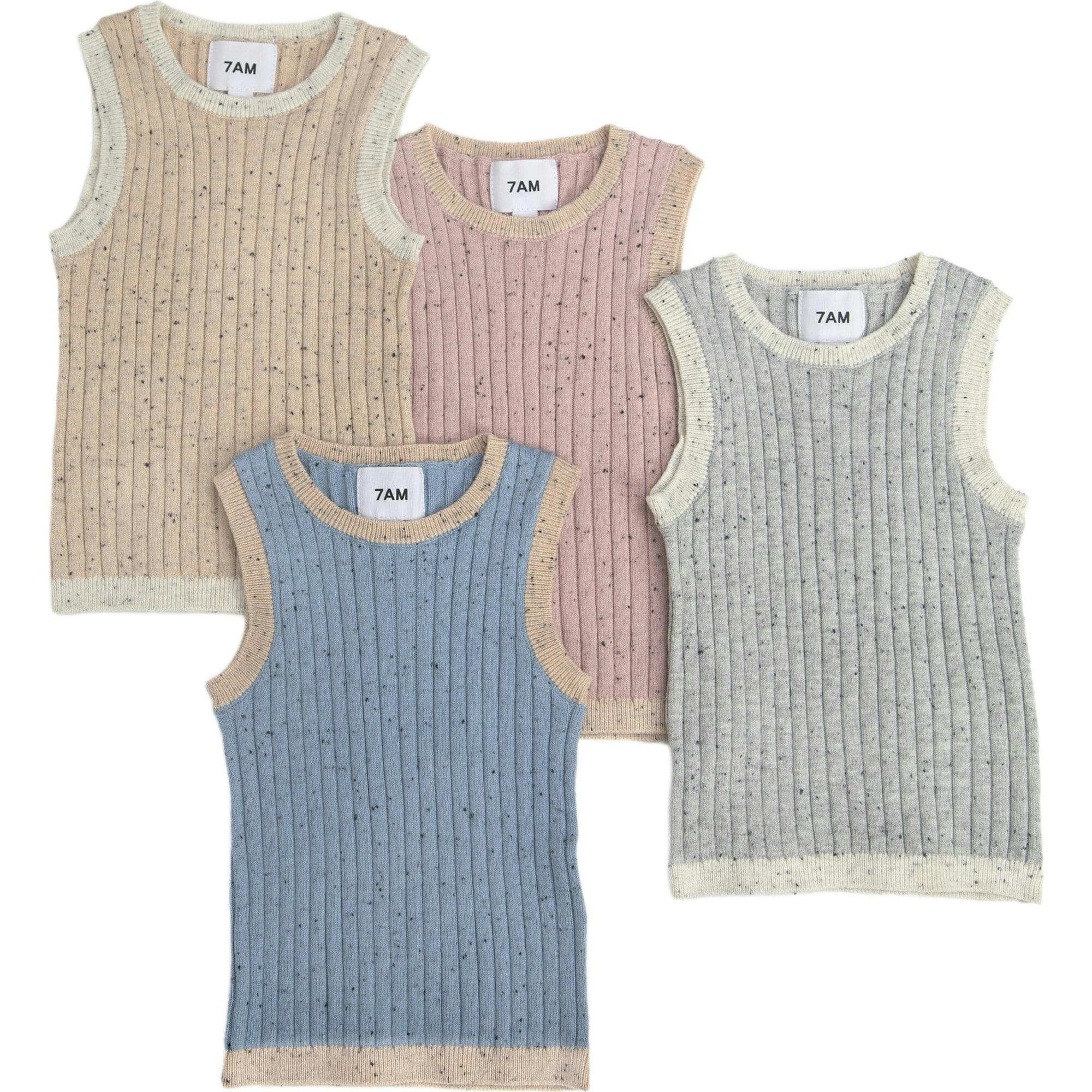 Ribbed Knit Retro Tank Top