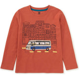 Istanbul Bus Graphic Tee, Red