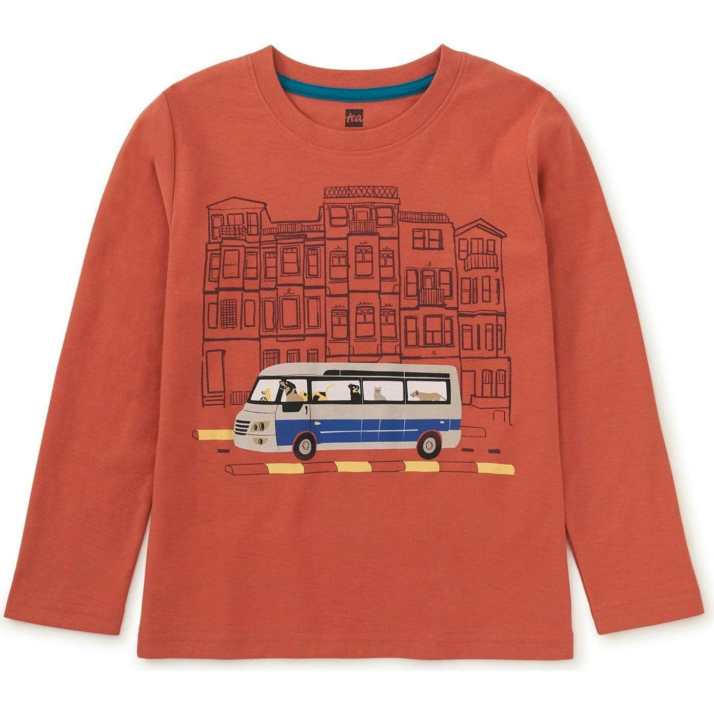 Istanbul Bus Graphic Tee, Red