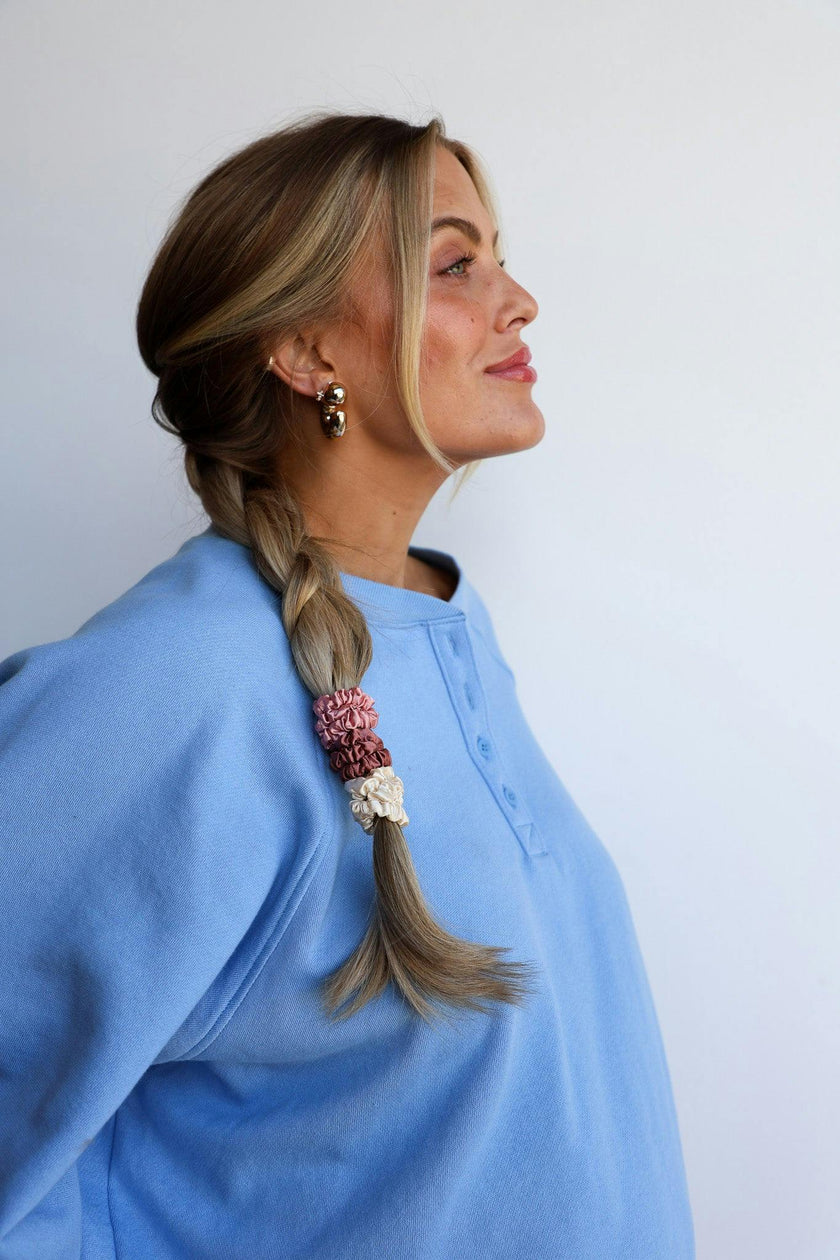 SKINNY SATIN SLEEP SCRUNCHIE SET