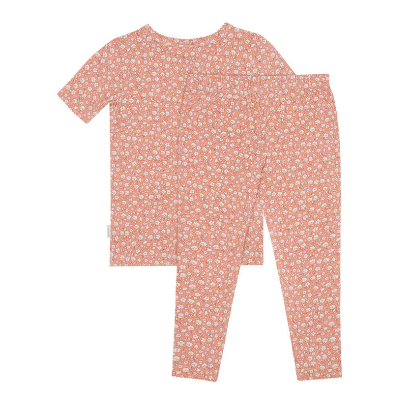 girls melone floral pima pajama set