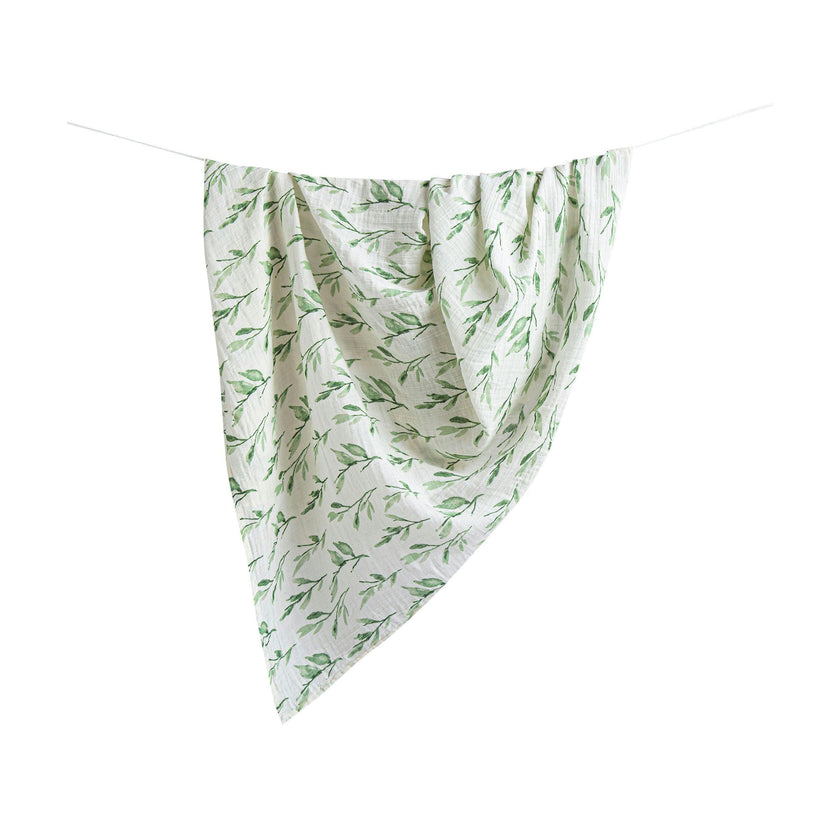 Parker Cotton Muslin Swaddle Blanket Set (Floral, Set of 2)