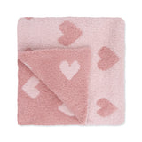 Blush and Rose Heart Blanket
