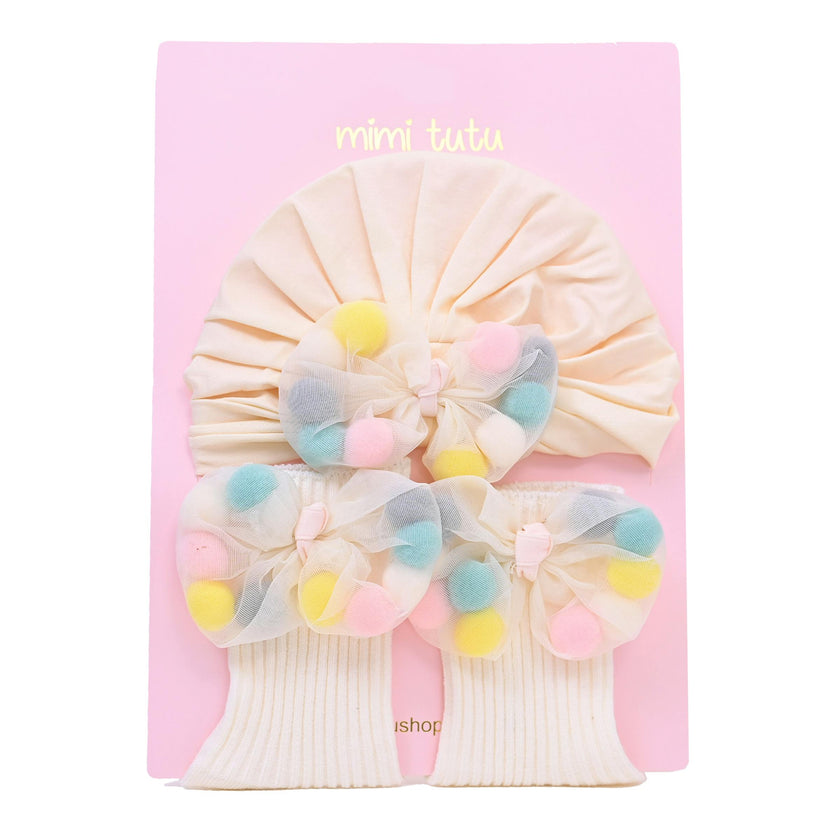 Ivory Multicolor Bow Gift Set