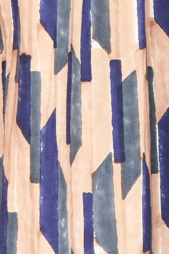 Capri Dress in Cerulean Rainfall