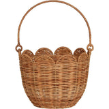 Rattan Tulip Carry Basket - Natural