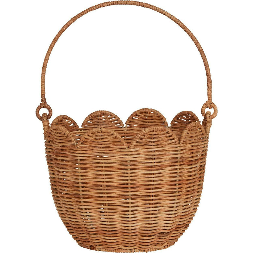 Rattan Tulip Carry Basket - Natural