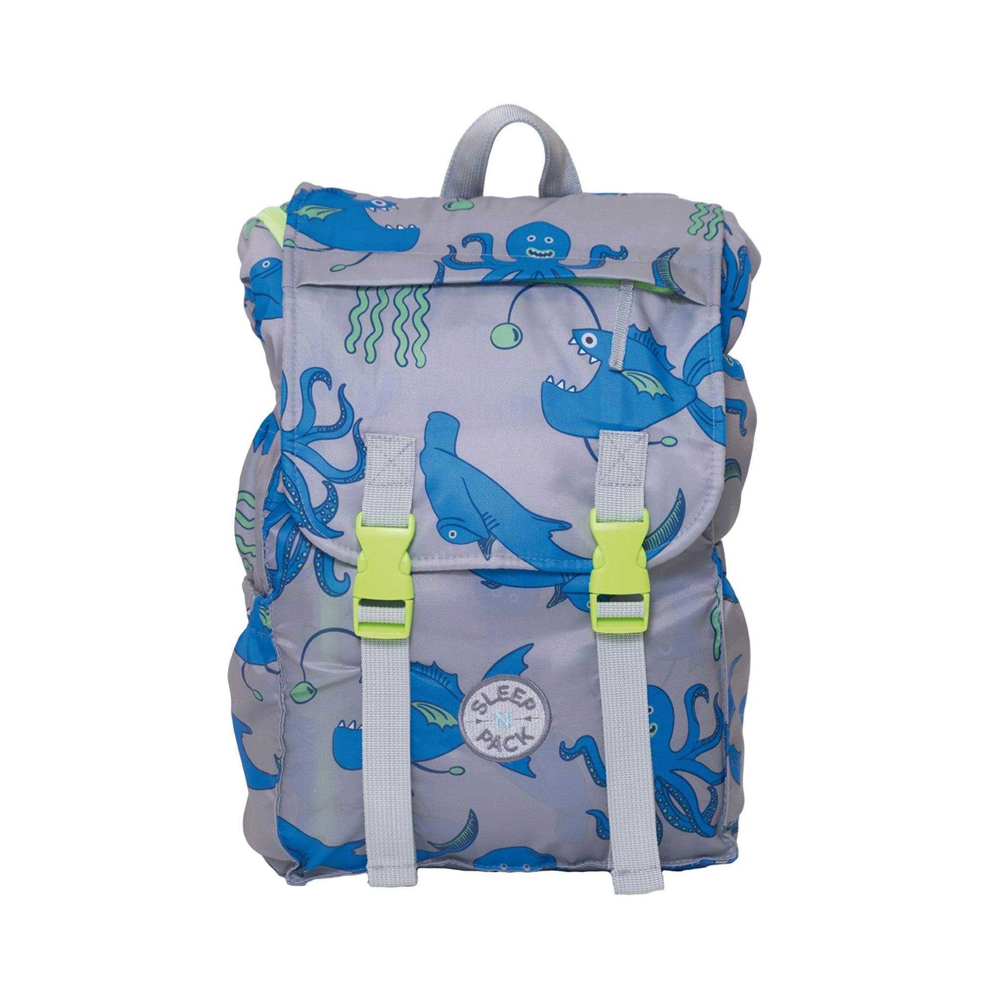 Sleep-N-Pack™ – Little Kid Size | Pals in Print: Sea Critters