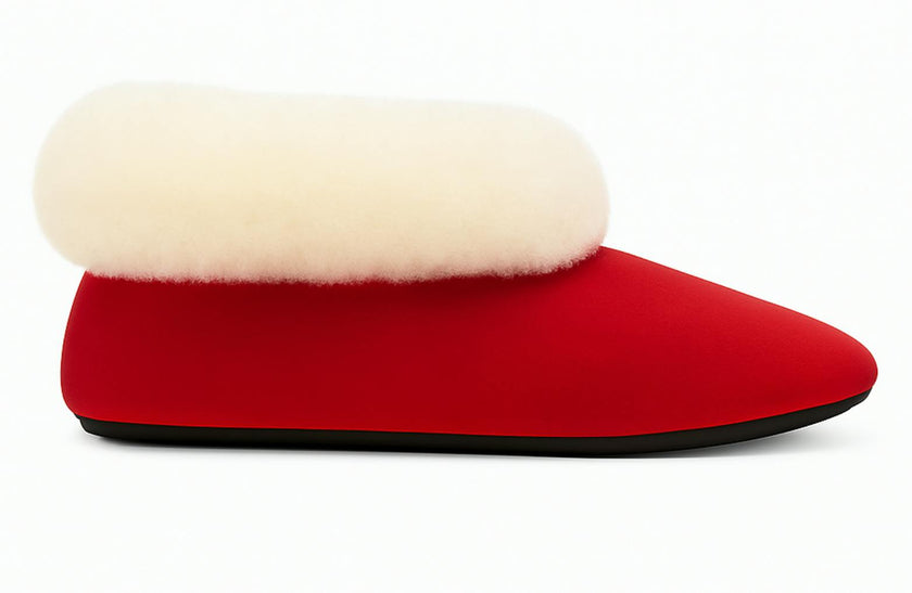 Kids Genuine Alpaca Fur Slippers | Handmade in Peru | Naturally Hypoallergenic | Midnight Navy