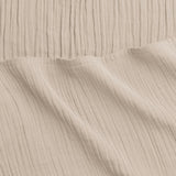 Calm Crinkled Comfort Flat Sheet (Morning Fog)