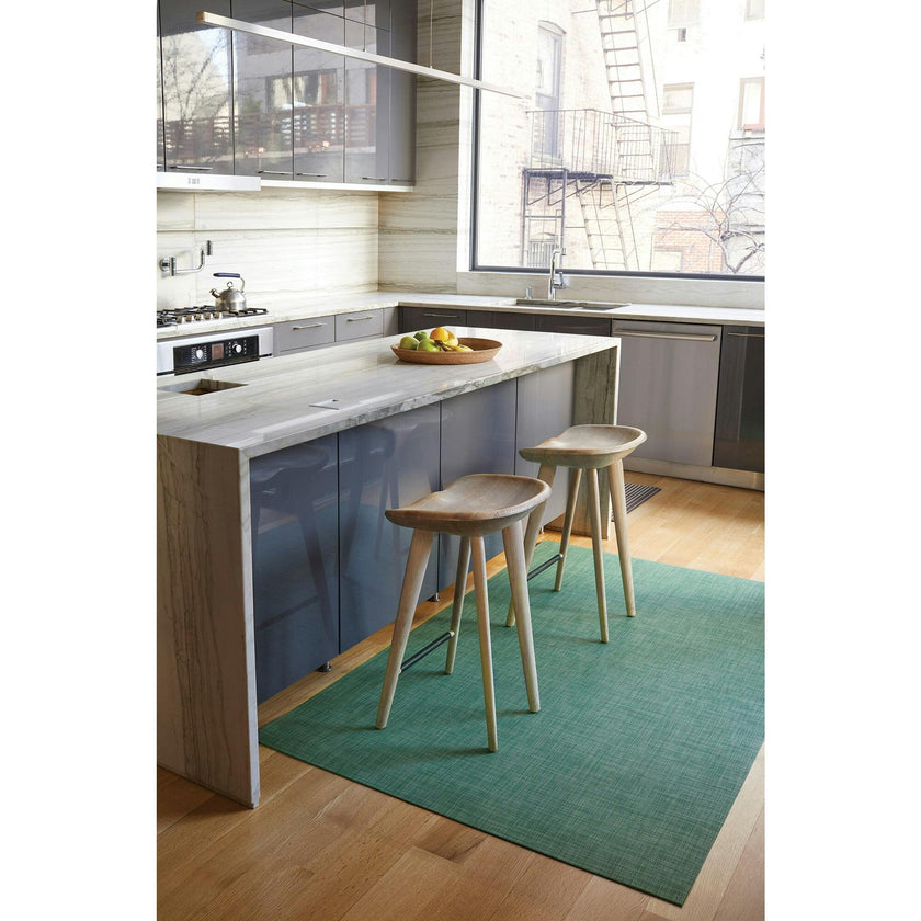 Mini Basketweave Woven Floormat, Ivy