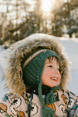 Baby One Piece Snowsuit Adapted For Car Seats Beige Dog Print