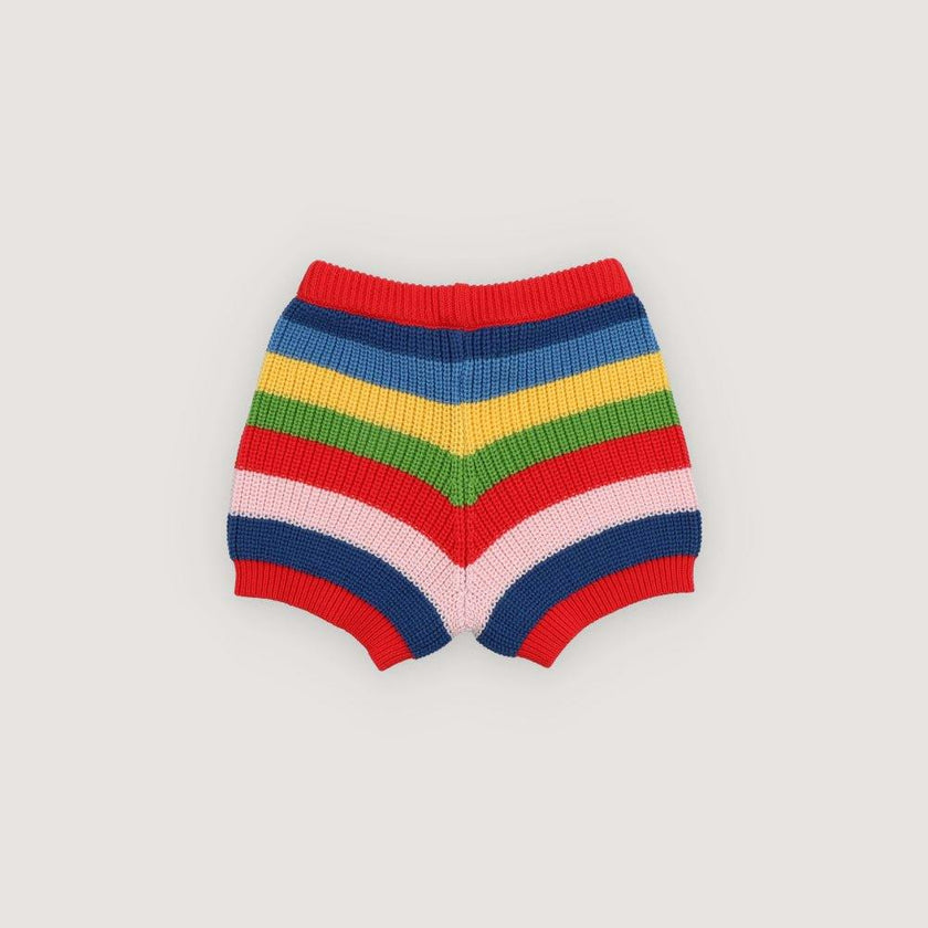 Canela Short Tulip Red Multicolor Stripes