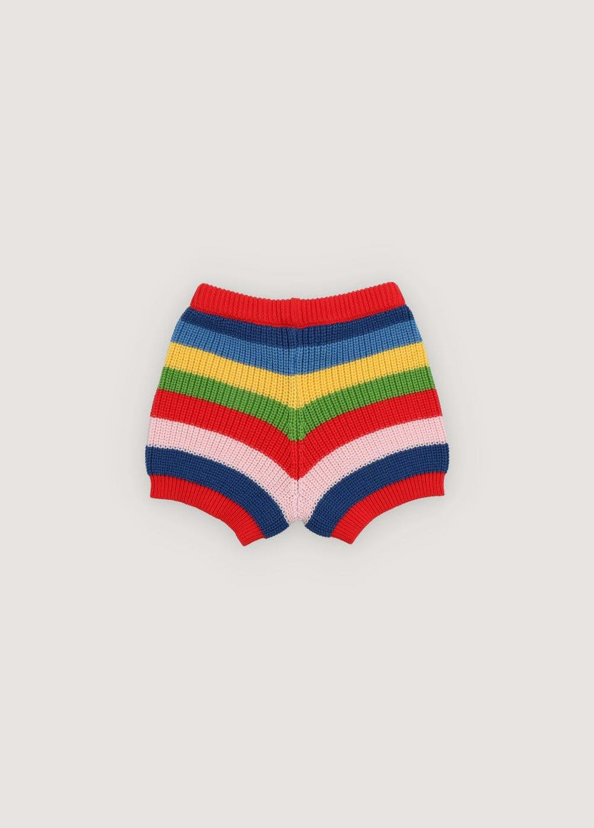 Canela Short Tulip Red Multicolor Stripes