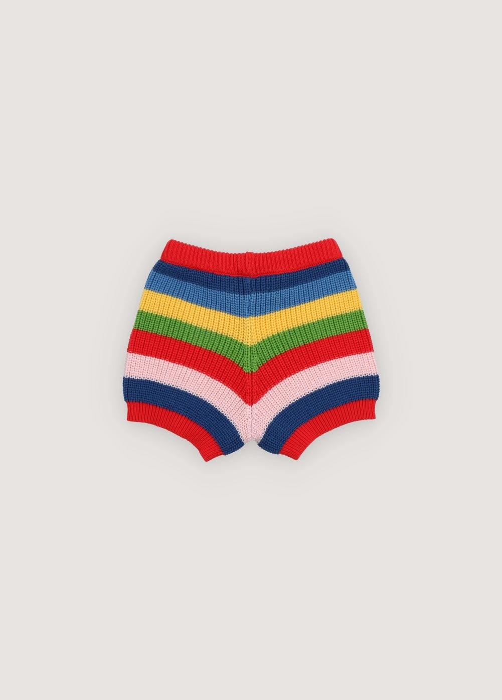Canela Short Tulip Red Multicolor Stripes