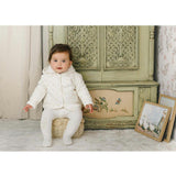 Scattered Blossoms Footie & Hat Set Barely Pink
