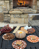 Hawthorne Hors d'Oeuvres Plate Set - Chocolate