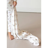 Ski Pups Girl Pima Cotton Baby Blanket